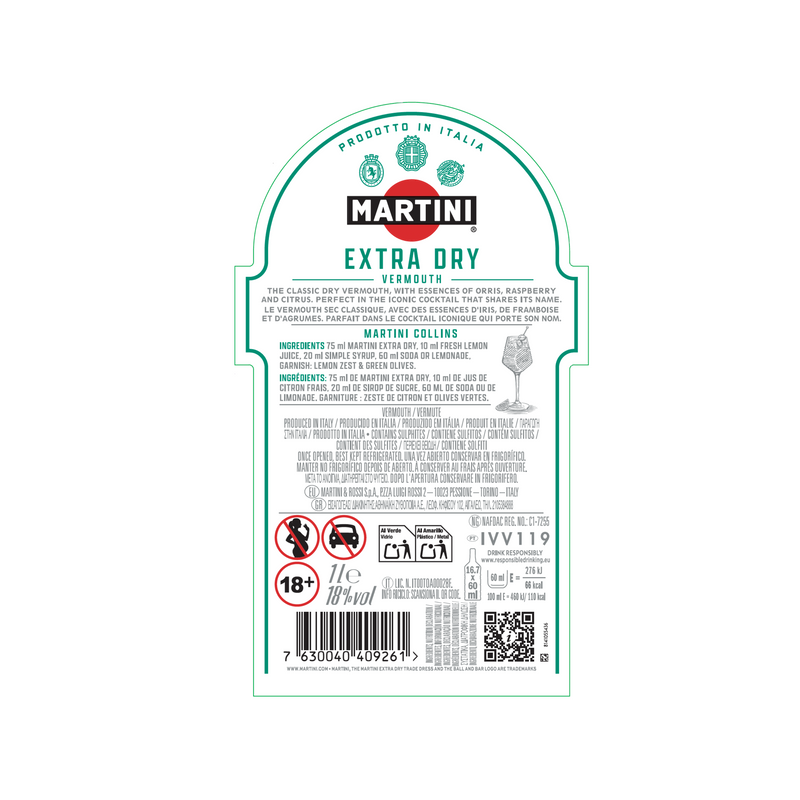 Martini Extra Dry - Édition 2025