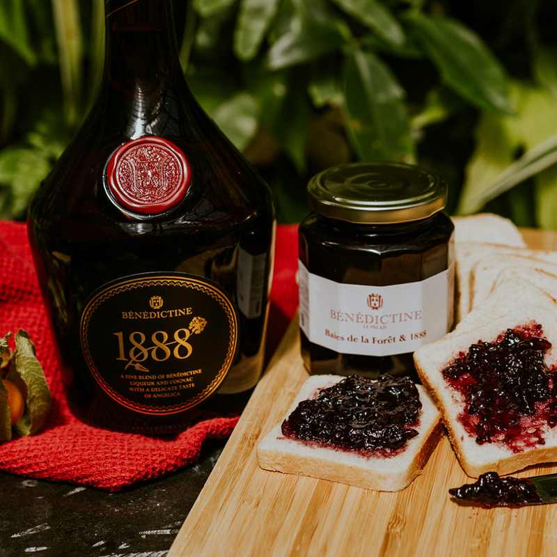 Confiture Baies de la forêt et Bénédictine 1888