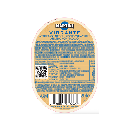 Martini Vibrante sans alcool - Édition 2025