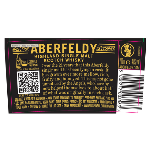 Aberfeldy 21 ans – Coffret Édition Limitée Steven Cox