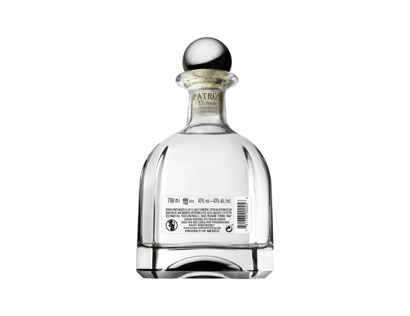 Patron Platinum <br> Tequila artisanale veillie en fûts de chênes <br> <I>70cl</I>