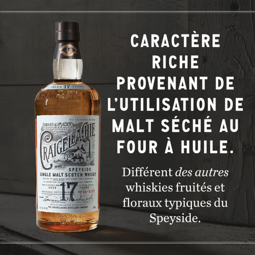 Craigellachie 17 ans - whisky écossais, étui cadeau 