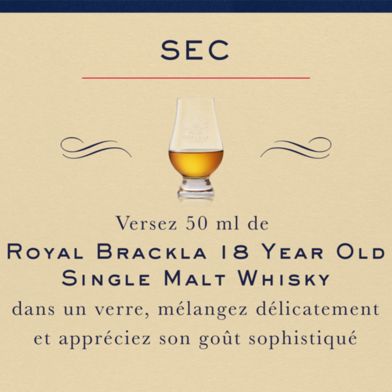 Royal Brackla whisky écossais 18 ans