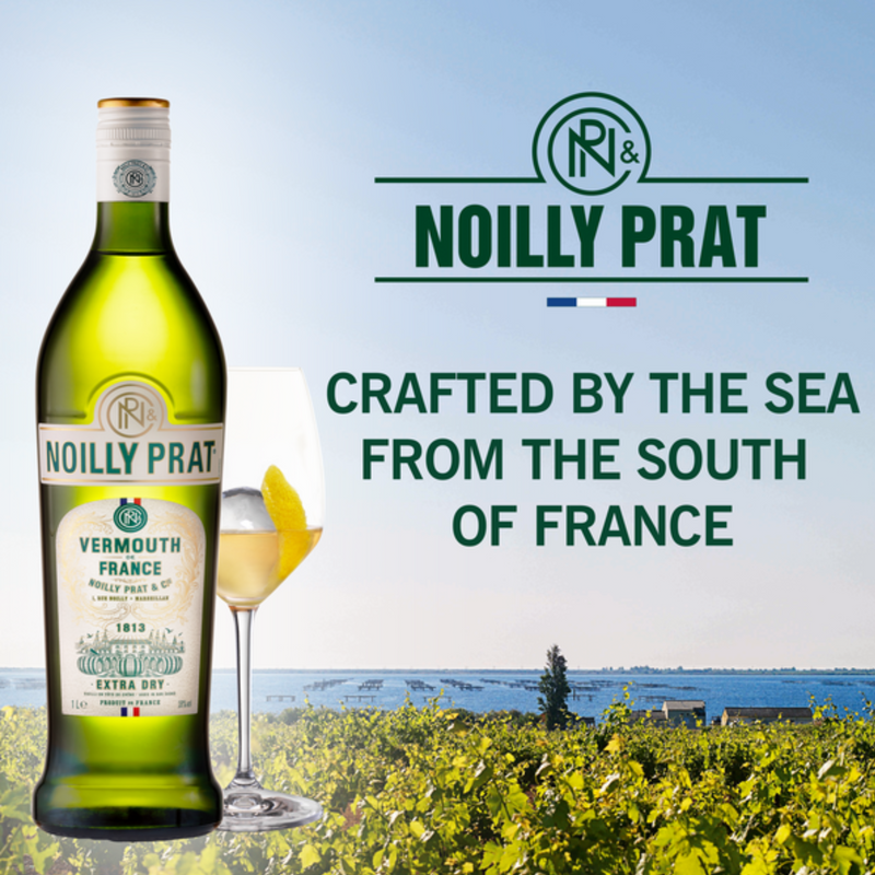 Noilly Prat Extra Dry 75cl, produit en France à Marseillan